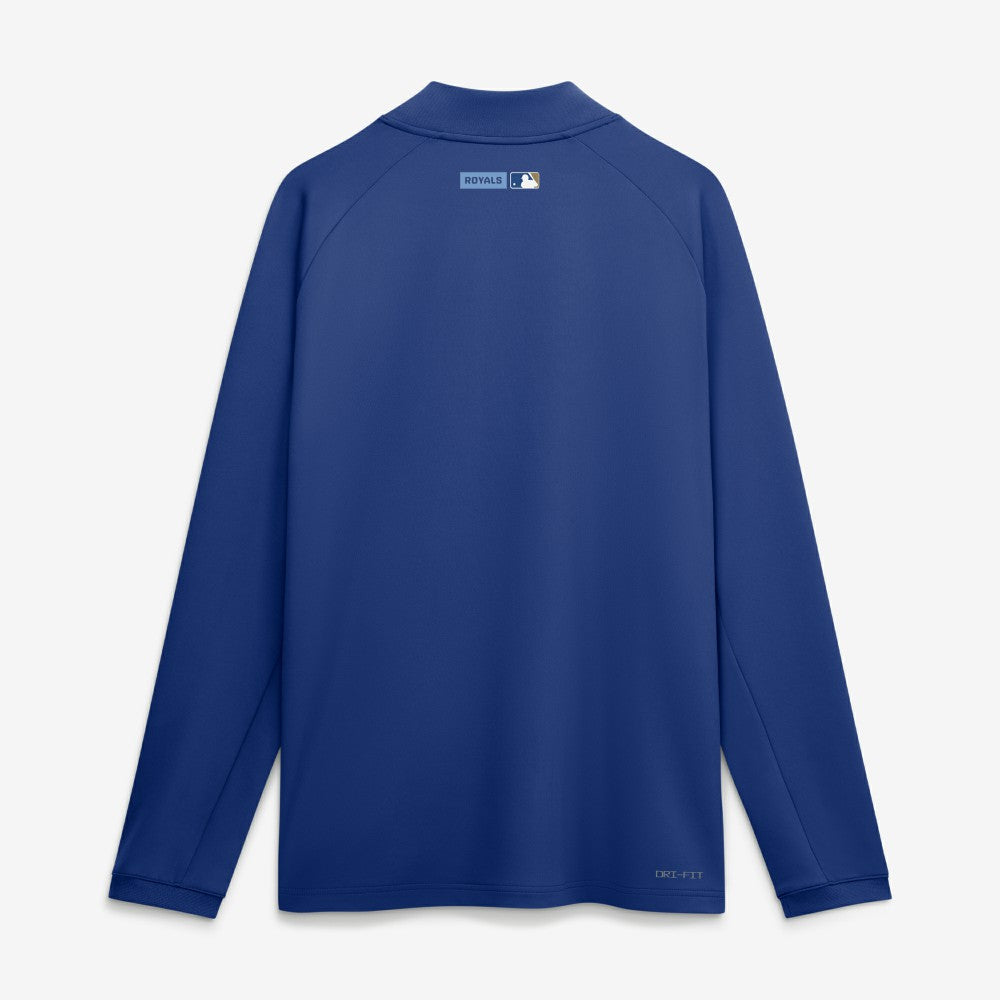 Kansas City Royals Authentic Collection Dri-FIT Raglan Half-Zip Pullover Royal