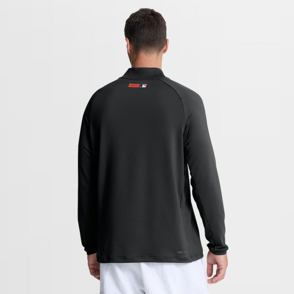San Francisco Giants Authentic Collection Dri-FIT Raglan Half-Zip Pullover Black