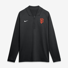 San Francisco Giants Authentic Collection Dri-FIT Raglan Half-Zip Pullover Black