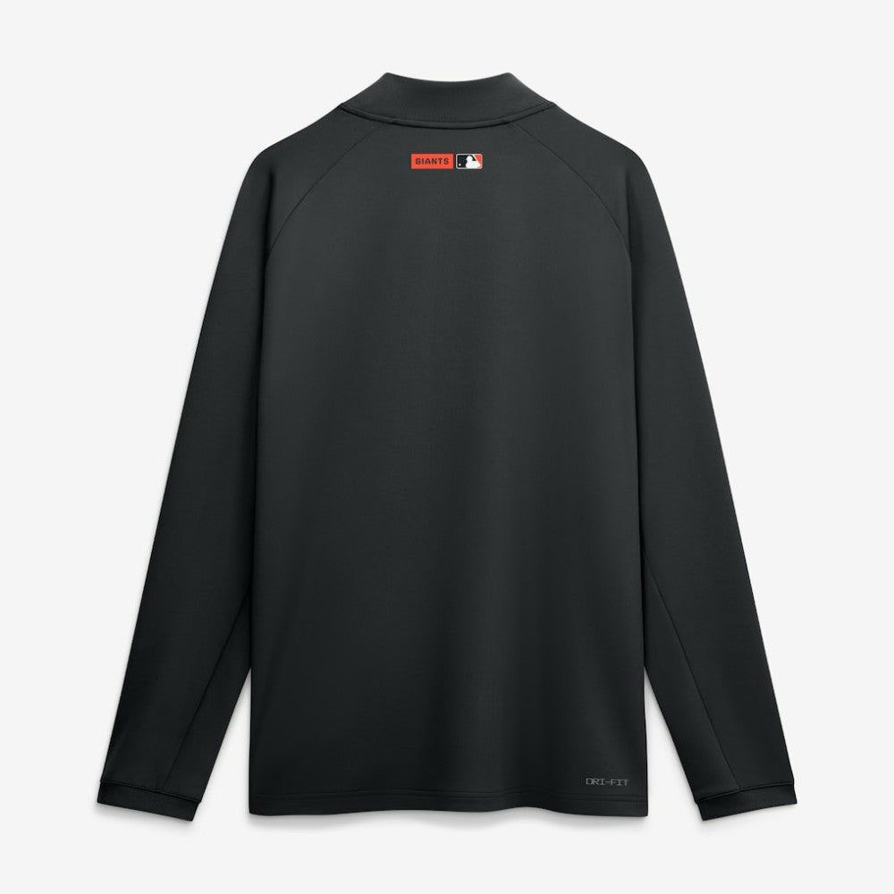 San Francisco Giants Authentic Collection Dri-FIT Raglan Half-Zip Pullover Black