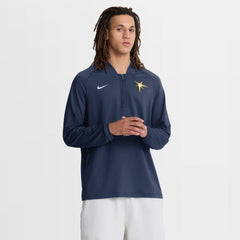 Tampa Bay Rays Authentic Collection Dri-FIT Raglan Half-Zip Pullover Navy