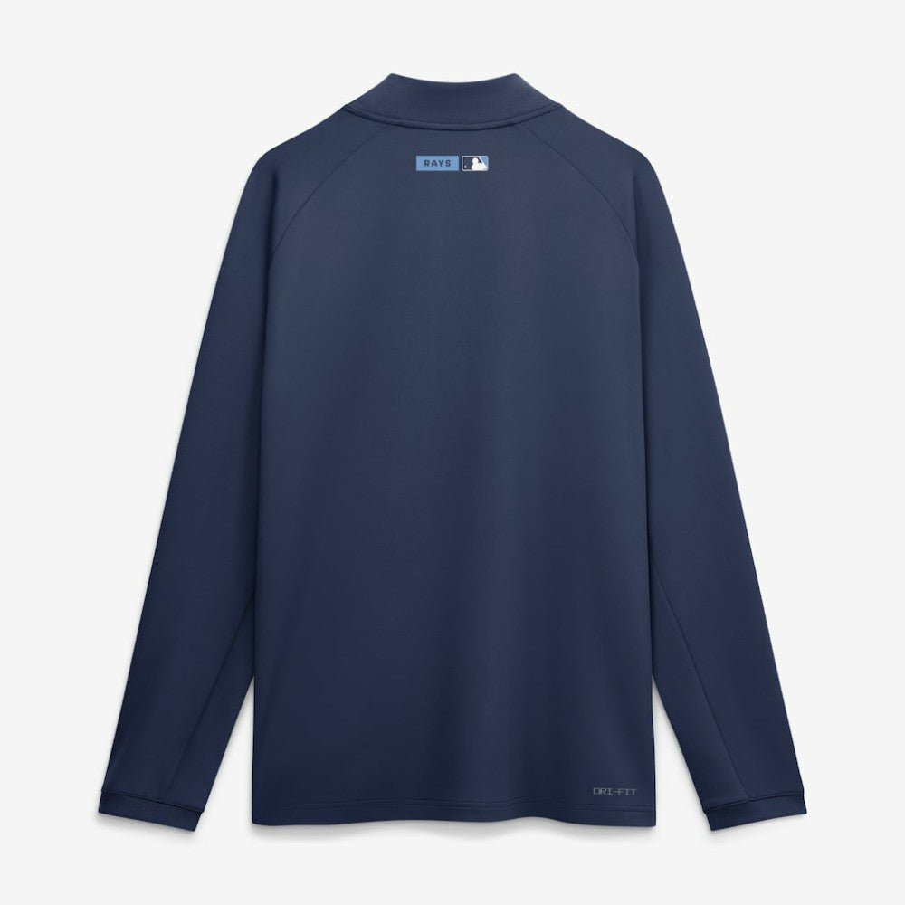 Tampa Bay Rays Authentic Collection Dri-FIT Raglan Half-Zip Pullover Navy