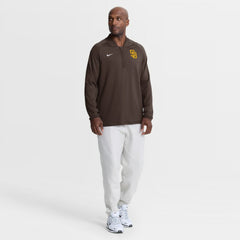 San Diego Padres Authentic Collection Dri-FIT Raglan Half-Zip Pullover Brown