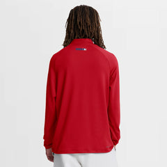 Philadelphia Phillies Authentic Collection Dri-FIT Raglan Half-Zip Pullover Red