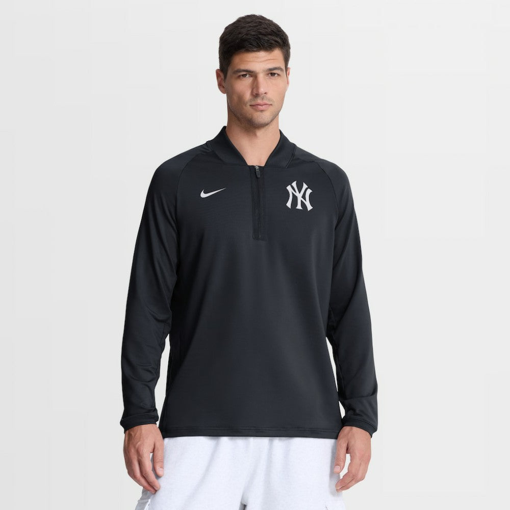 New York Yankees Authentic Collection Dri-FIT Raglan Half-Zip Pullover Navy