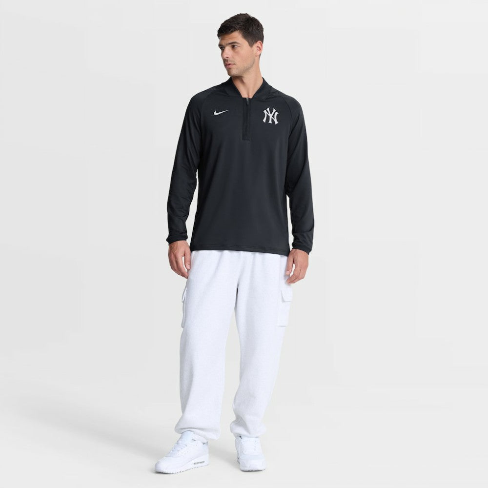New York Yankees Authentic Collection Dri-FIT Raglan Half-Zip Pullover Navy