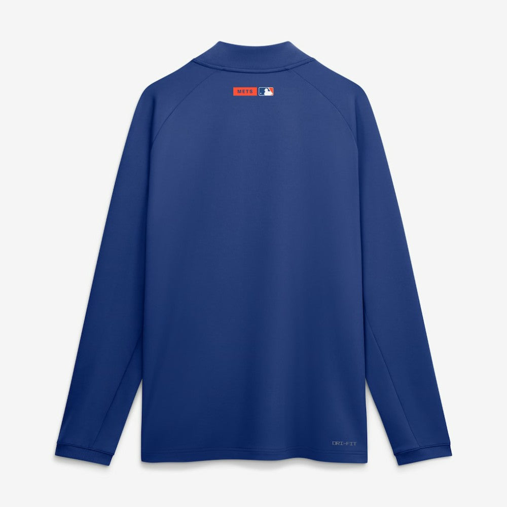 New York Mets Authentic Collection Dri-FIT Raglan Half-Zip Pullover Royal