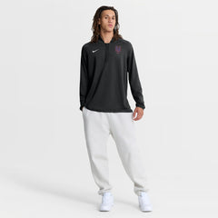 New York Mets Authentic Collection Dri-FIT Raglan Half-Zip Pullover Black