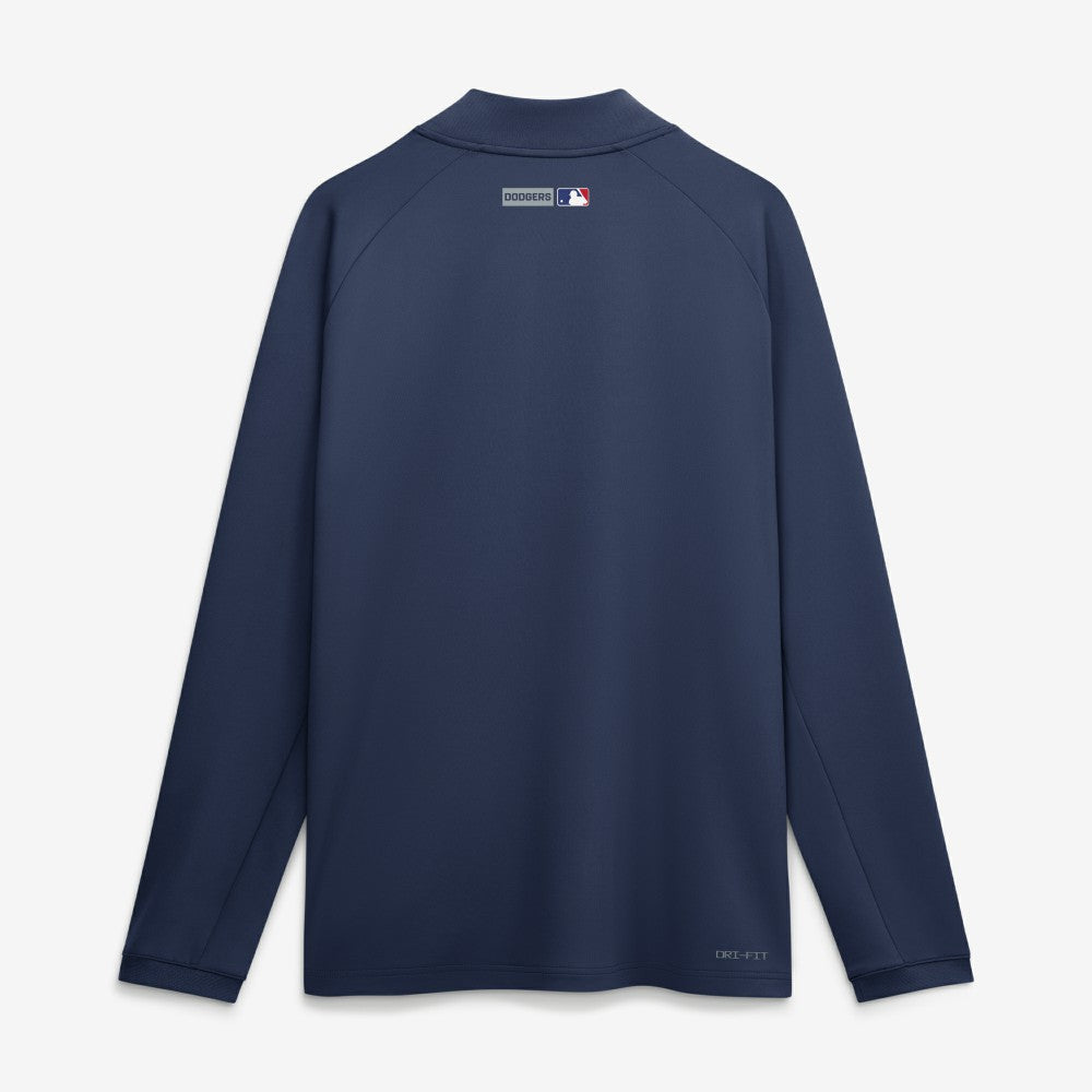 Los Angeles Dodgers Authentic Collection Dri-FIT Raglan Half-Zip Pullover Navy
