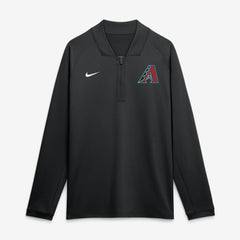 Arizona Diamondbacks Authentic Collection Dri-FIT Raglan Half-Zip Pullover Black