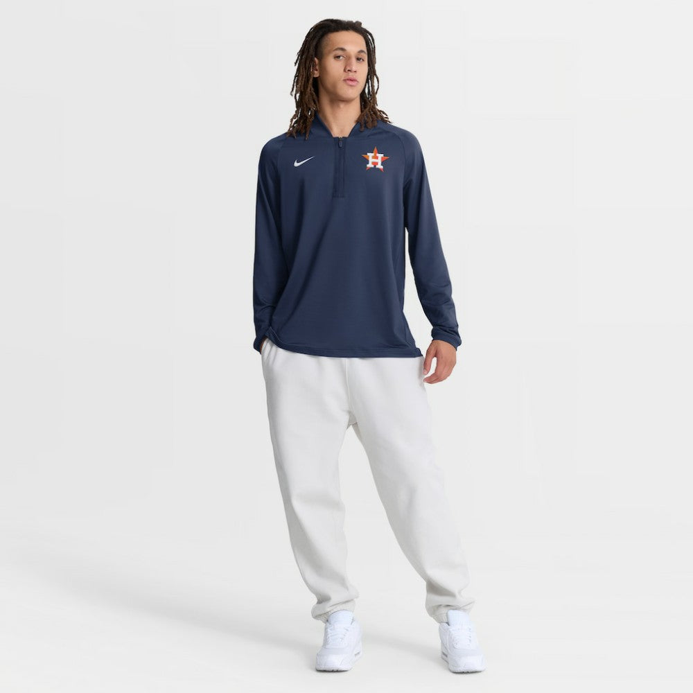 Houston Astros Authentic Collection Dri-FIT Raglan Half-Zip Pullover Navy