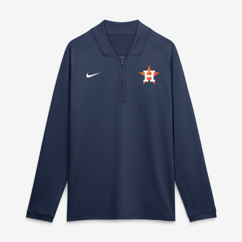 Houston Astros Authentic Collection Dri-FIT Raglan Half-Zip Pullover Navy