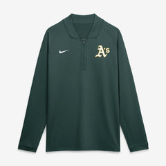Athletics Authentic Collection Dri-FIT Raglan Half-Zip Pullover Green