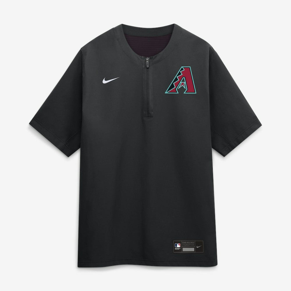 Arizona Diamondbacks Authentic Collection Dri-FIT Quarter-Zip Windshirt Black