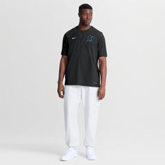 Miami Marlins Authentic Collection Dri-FIT Quarter-Zip Windshirt Black