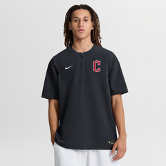 Cleveland Guardians Authentic Collection Dri-FIT Quarter-Zip Windshirt Navy