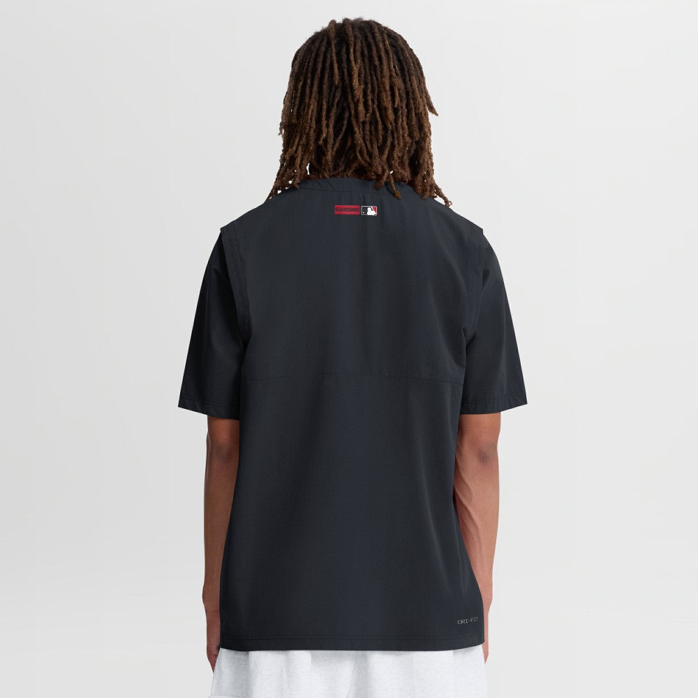 Cleveland Guardians Authentic Collection Dri-FIT Quarter-Zip Windshirt Navy