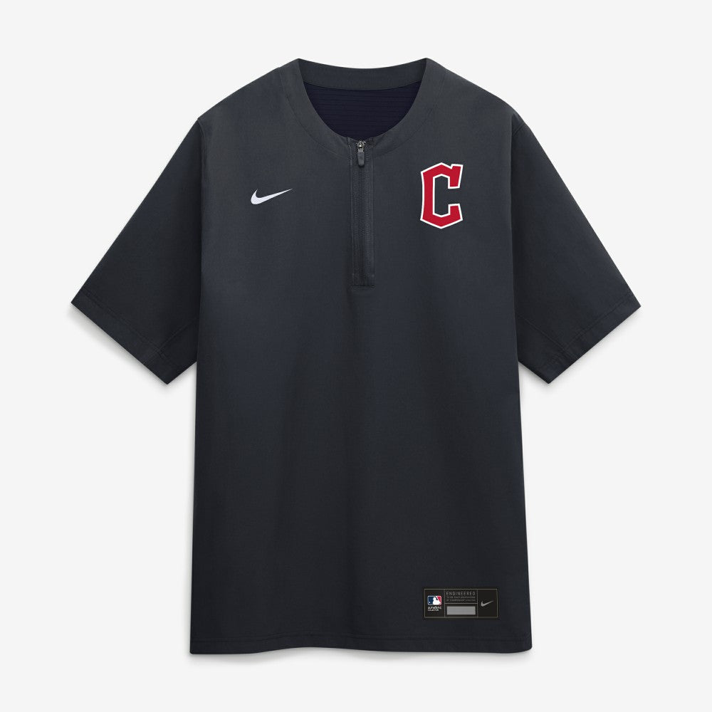Cleveland Guardians Authentic Collection Dri-FIT Quarter-Zip Windshirt Navy