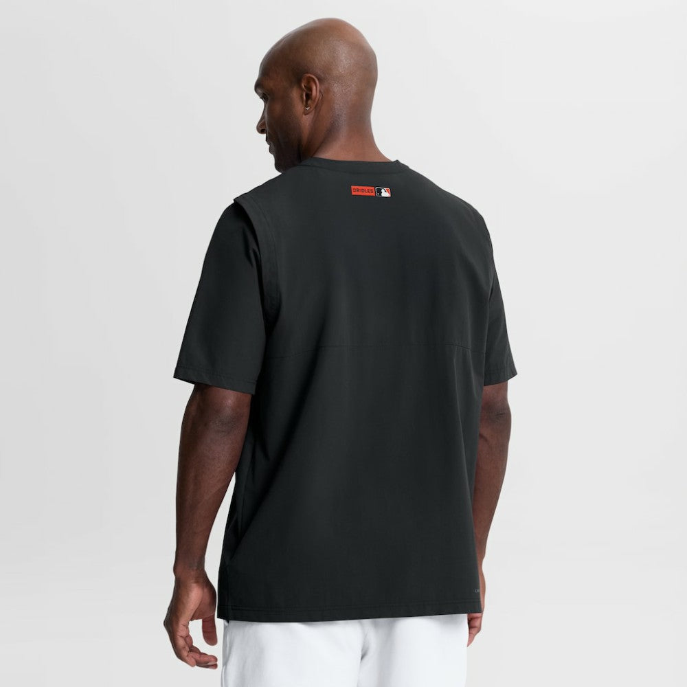 Baltimore Orioles Authentic Collection Dri-FIT Quarter-Zip Windshirt Black