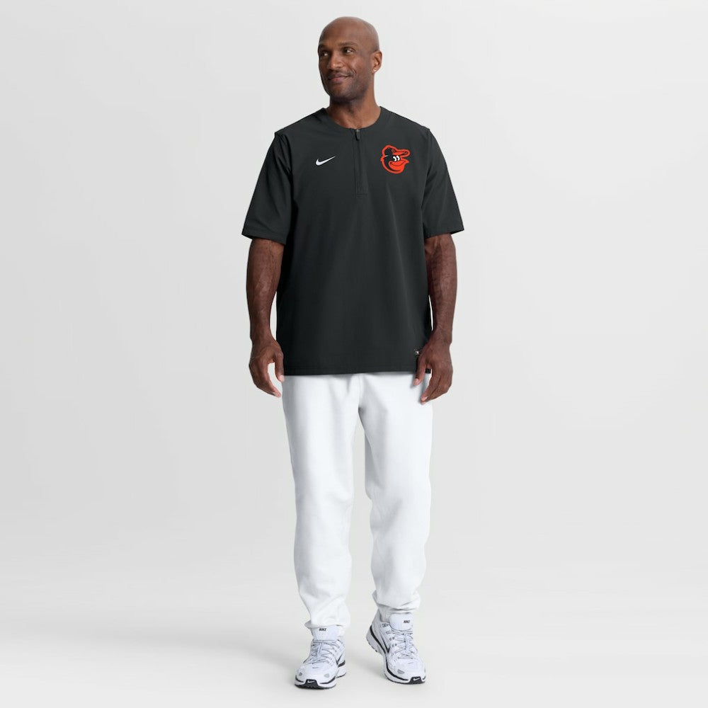 Baltimore Orioles Authentic Collection Dri-FIT Quarter-Zip Windshirt Black