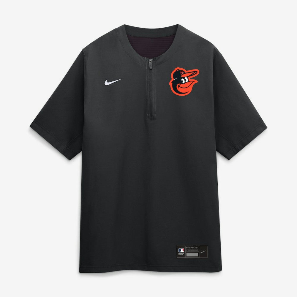 Baltimore Orioles Authentic Collection Dri-FIT Quarter-Zip Windshirt Black