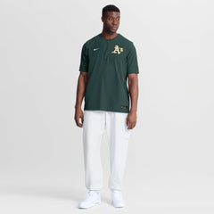 Athletics Authentic Collection Dri-FIT Quarter-Zip Windshirt Green