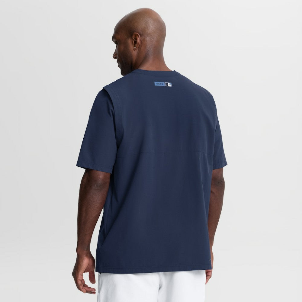 Tampa Bay Rays Authentic Collection Dri-FIT Quarter-Zip Windshirt Navy