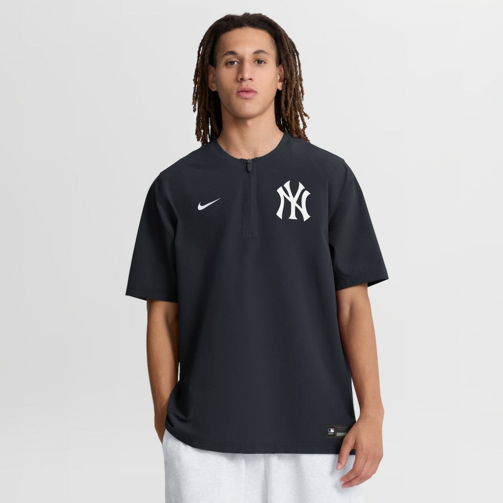 New York Yankees Authentic Collection Dri-FIT Quarter-Zip Windshirt Navy