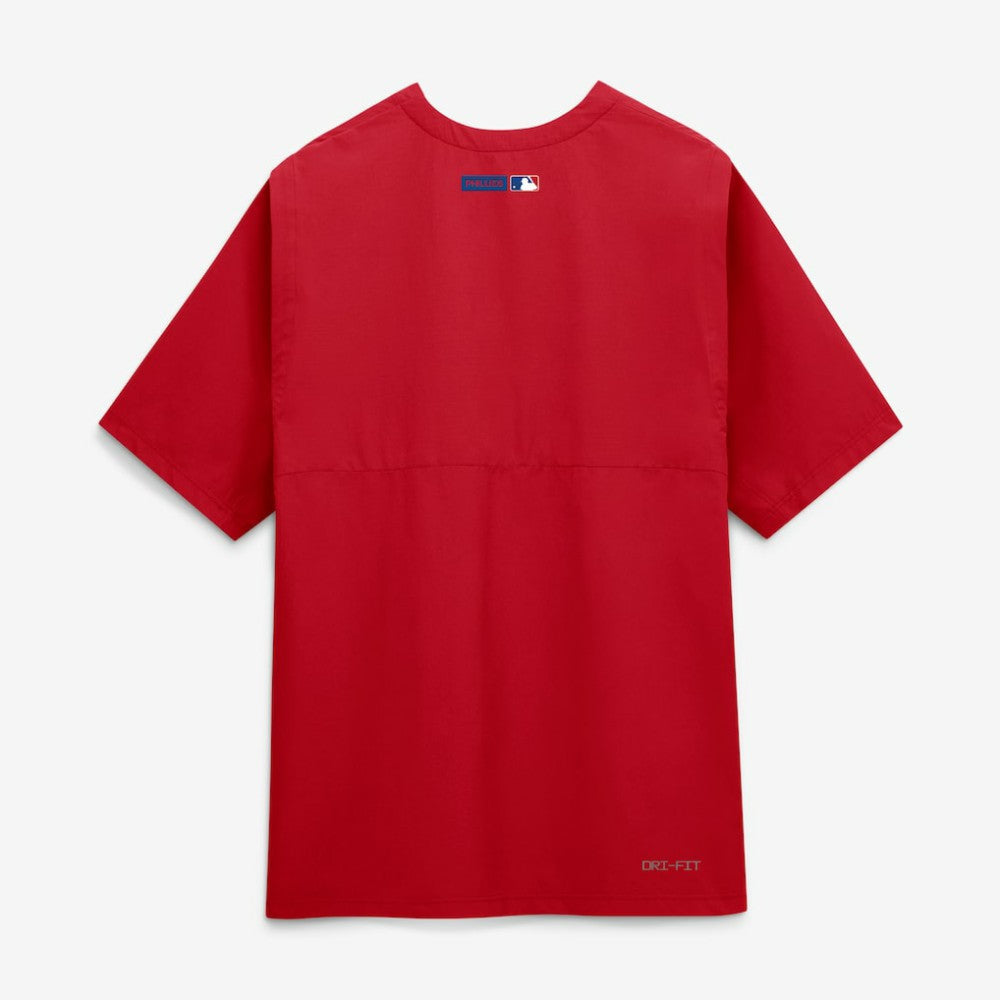 Philadelphia Phillies Authentic Collection Dri-FIT Quarter-Zip Windshirt Red