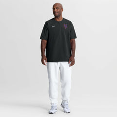 New York Mets Authentic Collection Dri-FIT Quarter-Zip Windshirt Black
