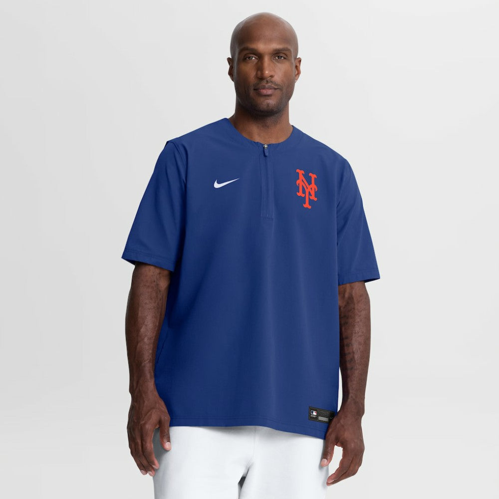 New York Mets Authentic Collection Dri-FIT Quarter-Zip Windshirt Royal