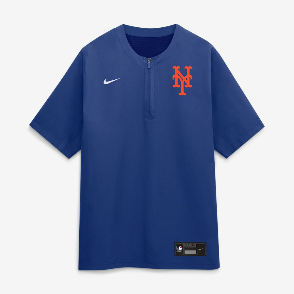 New York Mets Authentic Collection Dri-FIT Quarter-Zip Windshirt Royal