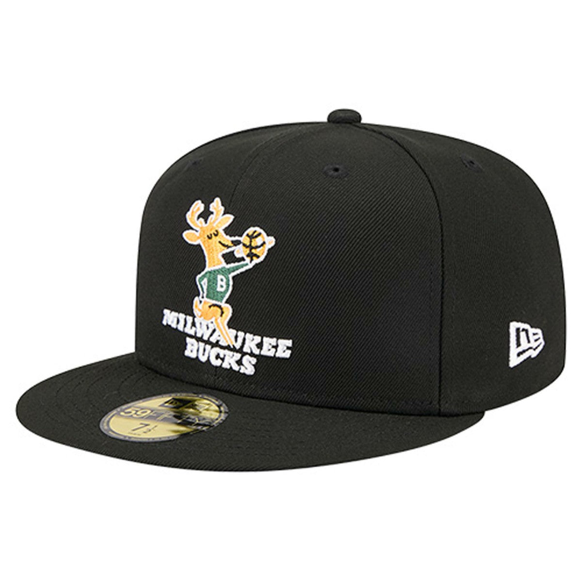 Milwaukee Bucks Core Logo 59FIFTY Fitted Hat - Black sale