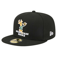 Milwaukee Bucks Core Logo 59FIFTY Fitted Hat - Black sale