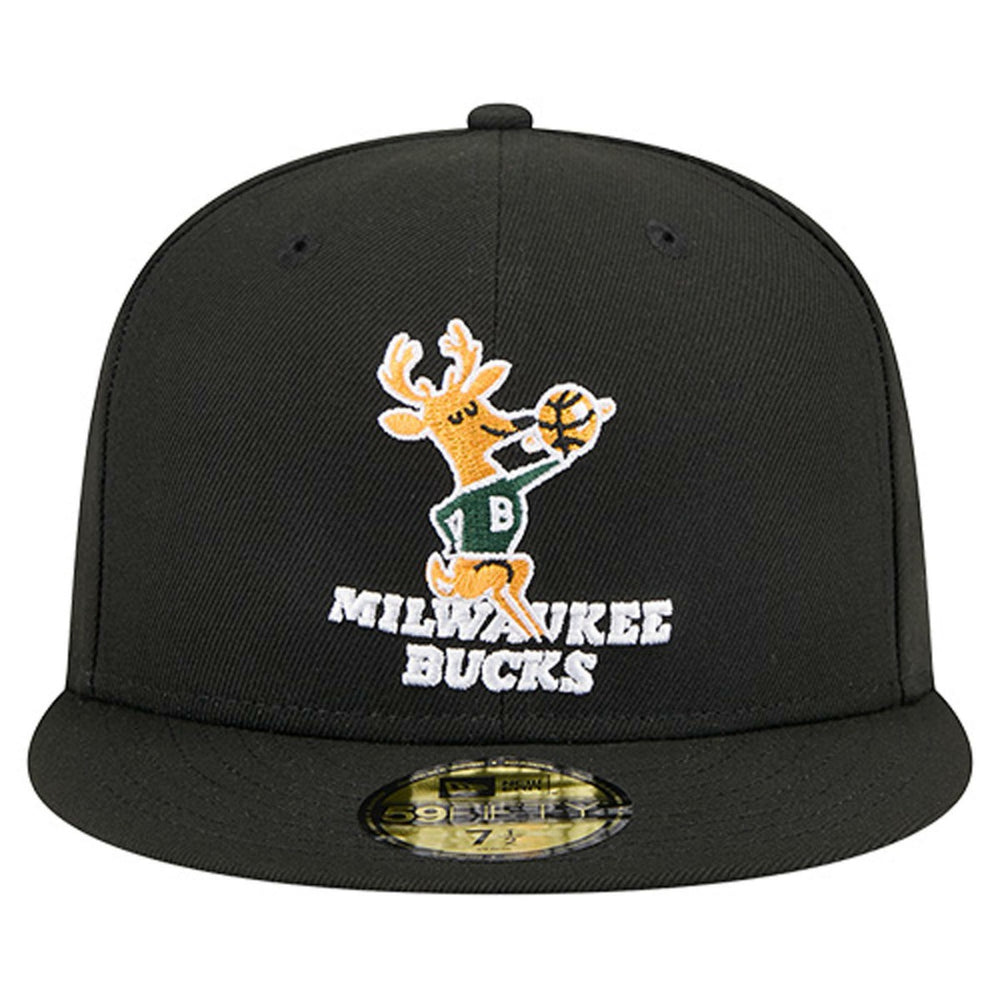 Milwaukee Bucks Core Logo 59FIFTY Fitted Hat - Black sale