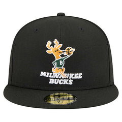 Milwaukee Bucks Core Logo 59FIFTY Fitted Hat - Black sale