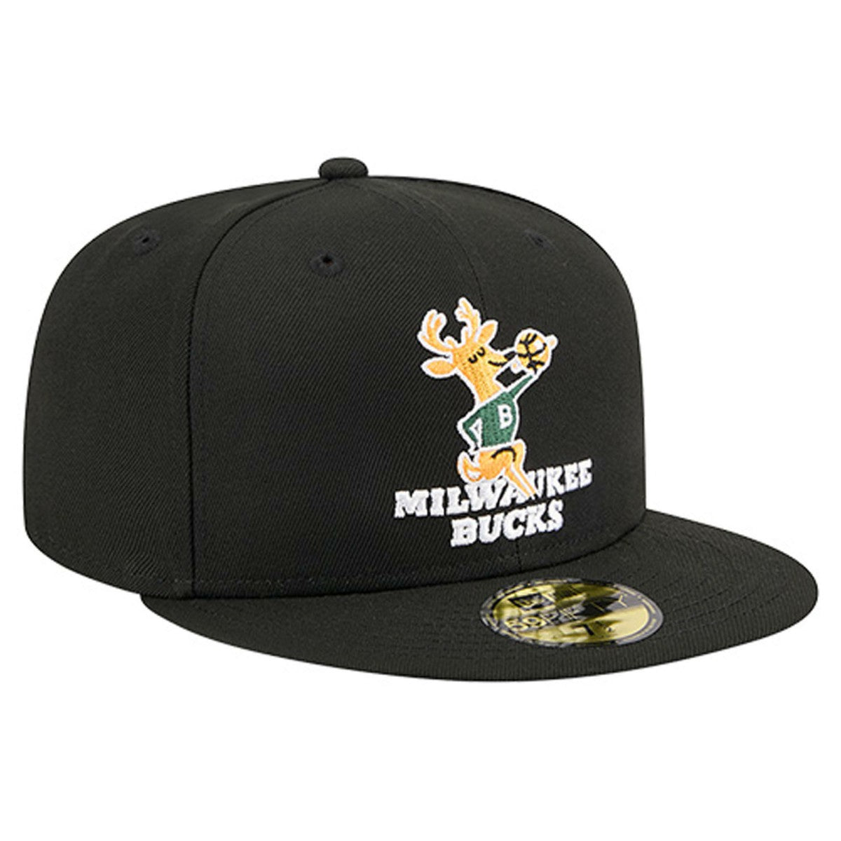 Milwaukee Bucks Core Logo 59FIFTY Fitted Hat - Black sale