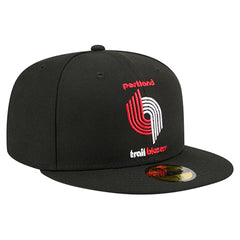 Portland Trail Blazers Core Logo 59FIFTY Fitted Hat - Black cheap