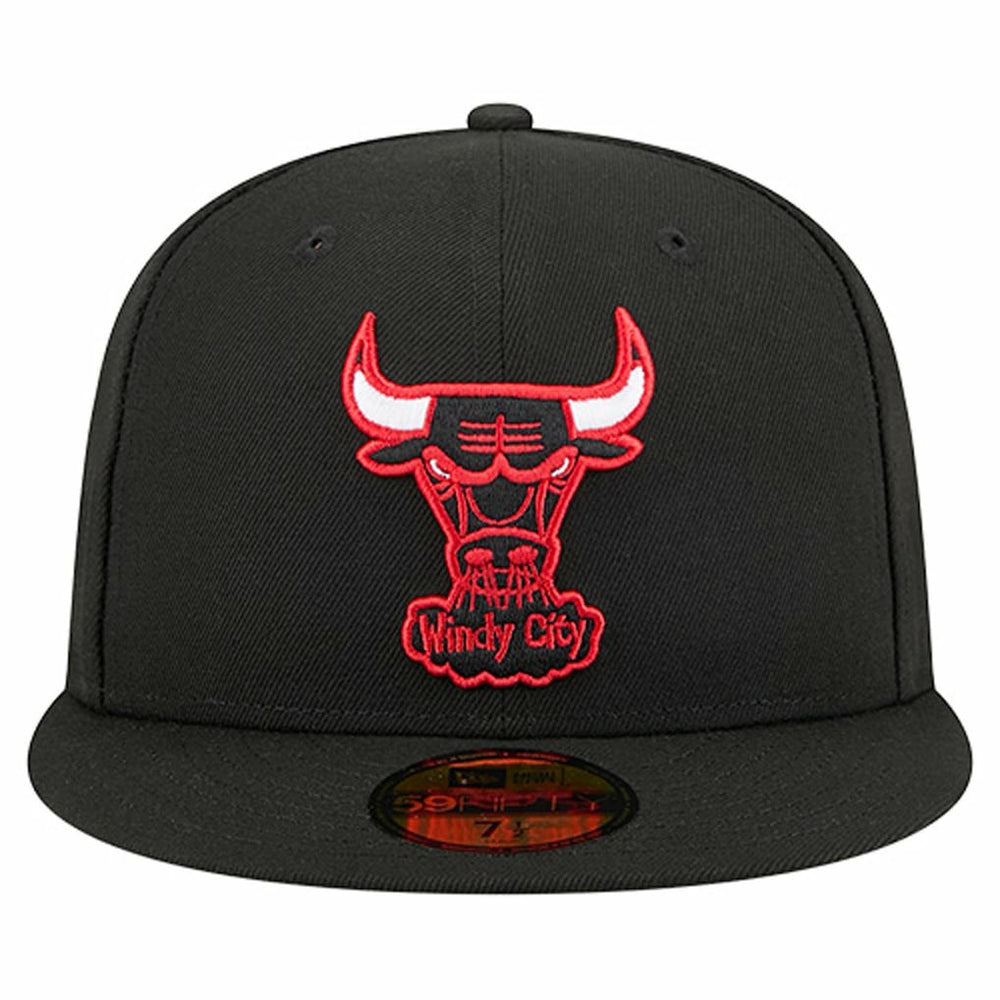 Chicago Bulls Core Logo 59FIFTY Fitted Hat - Black online