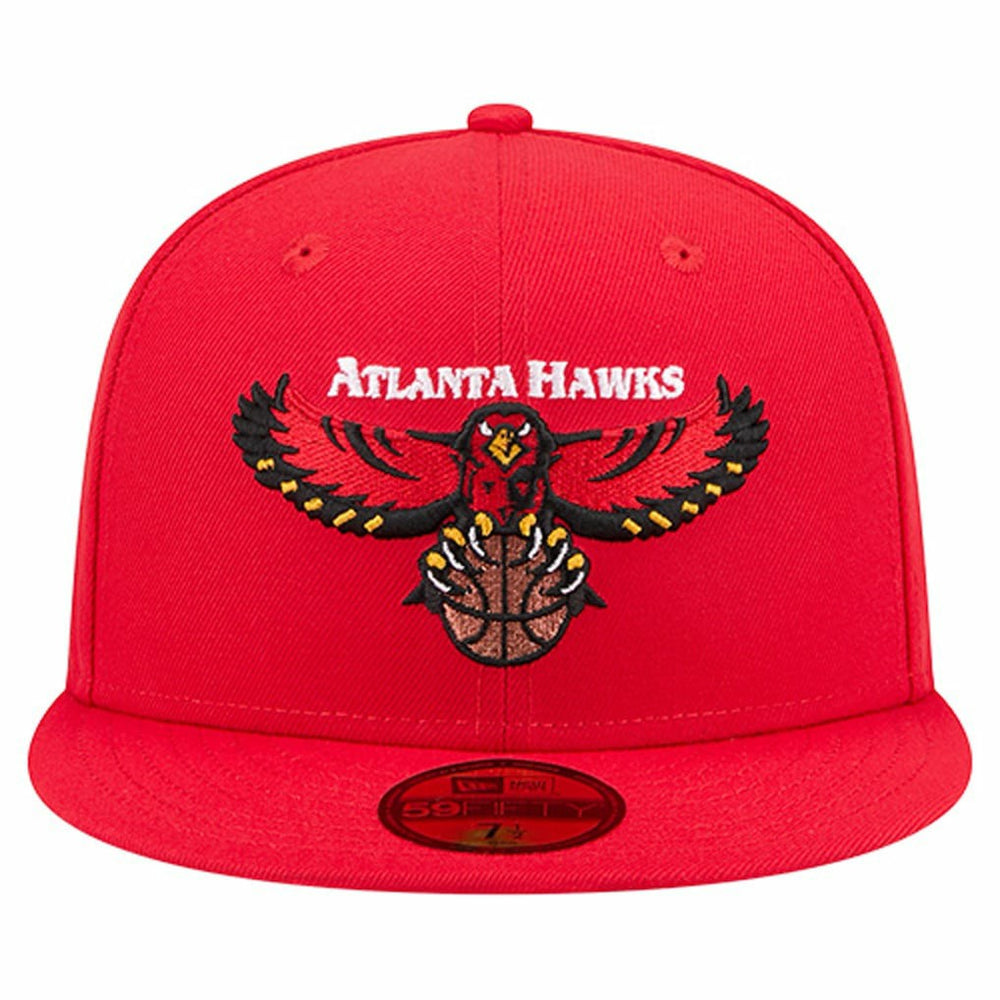 Atlanta Hawks Core Logo 59FIFTY Fitted Hat - Red shop
