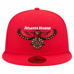 Atlanta Hawks Core Logo 59FIFTY Fitted Hat - Red shop