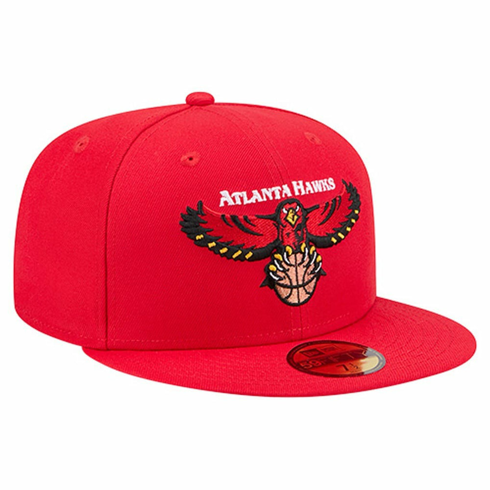Atlanta Hawks Core Logo 59FIFTY Fitted Hat - Red shop