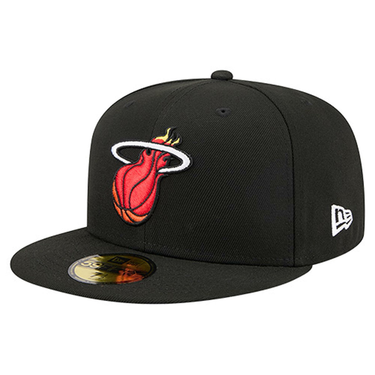 Miami Heat Core Logo 59FIFTY Fitted Hat - Black on sale