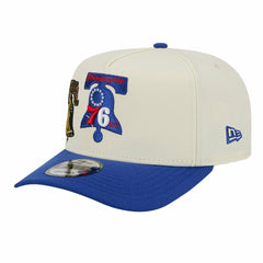 Philadelphia 76ers Illustrated Mascot 2-Toned Pre-Curved A-Frame 9FIFTY Adjustable Hat - Cream discount