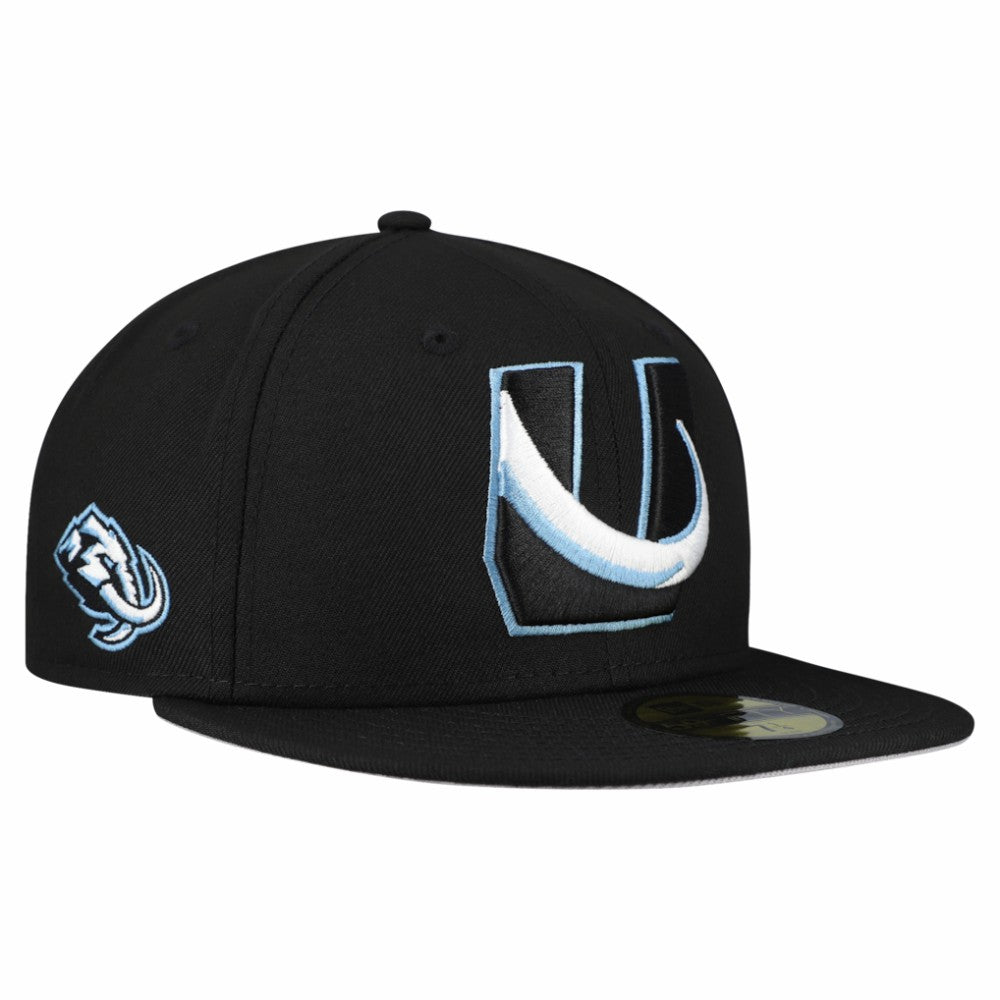 Utah Mammoth New Era Team Secondary 59FIFTY Fitted Hat - Black Hats