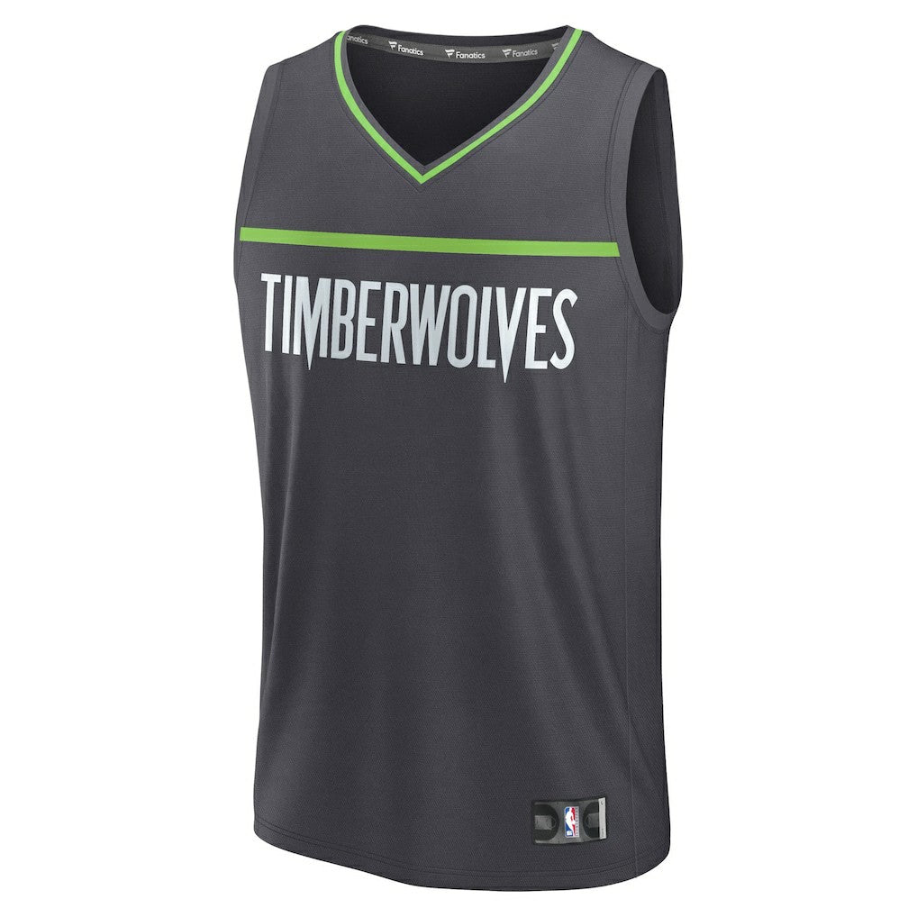 Minnesota Timberwolves Fastbreak Custom Jersey - Statement Edition - Anthracite sale