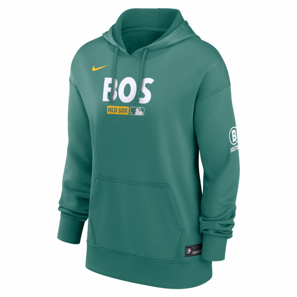 Boston Red Sox Women's Authentic Collection City Connect Therma Hoodie Green