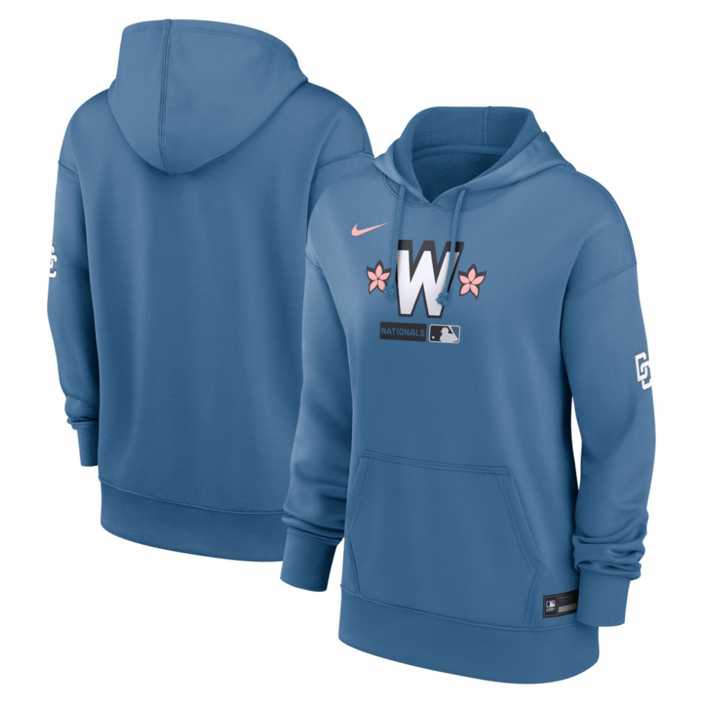 Washington Nationals Women's Authentic Collection City Connect Therma Hoodie Blue