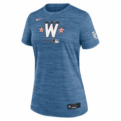 Washington Nationals Women's Authentic Collection City Connect Velocity Dri-FIT T-Shirt Blue