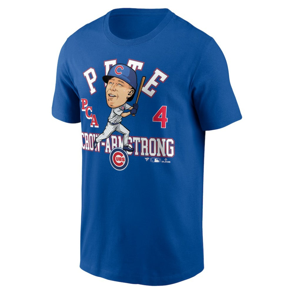 Pete Crow-Armstrong Chicago Cubs Hometown Caricature T-Shirt Royal